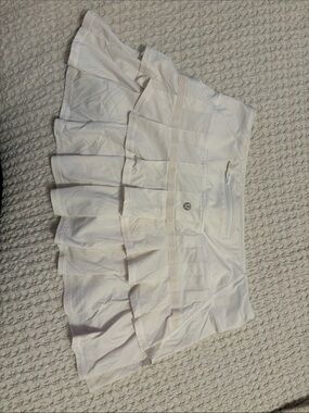 lululemon athletica Cream Ruffled Tennis Skirt